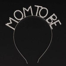 Parti Show Mom To Be Taşlı Gümüş Taç