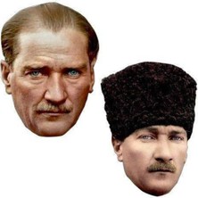 Parti Show Atatürk Kağıt Maske 6 Adet