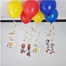 Parti Show Sonic Balonlu Tavan Süsü 6'lı
