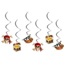 Parti Show Korsan Temalı Asmalı Tavan Süsü 6 Adet