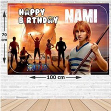 Parti Show One Piece Korsan Nami Doğum Günü Afişi 70*100 cm
