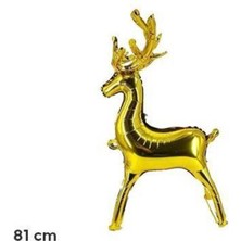 Parti Show Yılbaşı Küçük Geyik Folyo Balon Gold 81X50 cm