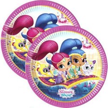 Parti Show Shimmer & Shine Işıltı ve Parıltı Tabak (8 Adet)
