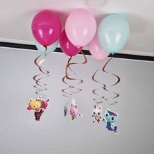 Parti Show Gabby'nin Hayal Evi Balonlu Tavan Süsü 6'lı
