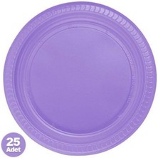 Parti Show Lila Plastik Tabak (25 Adet)