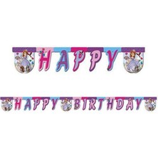 Parti Show Prenses Sofia Happy Birthday Yazısı (2 M.)