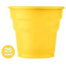Parti Show Sarı Plastik Bardak Lüks (25 Adet)