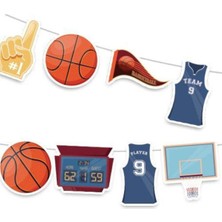Parti Show Basketbol Dekoratif Banner 150X18 cm