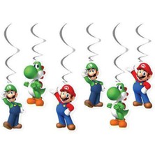 Parti Show Süper Mario Tavan Süs 6 Adet