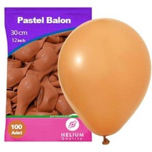 Parti Show Karamel Rengi Pastel Balon 100 Adet