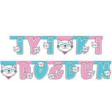 Parti Show Miss Cat Kedi Iyi Ki Doğdun Yazısı 230 cm