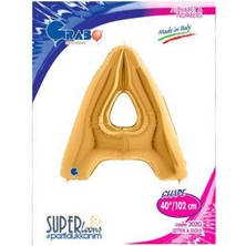 Parti Show A - Harf Folyo Balon Gold (100 Cm)