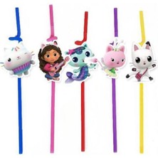 Parti Show Gabby'nin Hayal Evi Artistik Pipet (10 Adet)