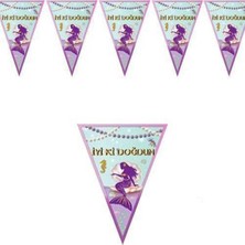 Parti Show Deniz Kızı Flama Bayrak 2 Metre