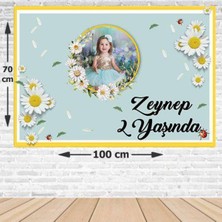 Parti Show Papatya Temalı Doğum Günü Afişi 70*100 cm