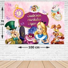 Parti Show Alice Harikalar Diyarında Doğum Günü Parti Afişi 70*100 cm