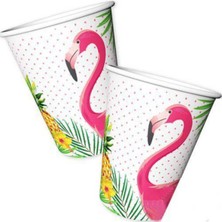 Parti Show Flamingo Ananas Bardak (8 Adet)