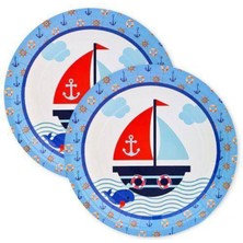 Parti Show Denizci Temalı Tabak 8 Adet