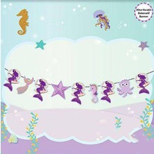 Parti Show Deniz Kızı Dekoratif Banner 150X22 cm