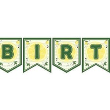 Parti Show Limon Temalı Happy Birthday Yazısı 190 cm