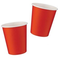 Parti Show Kırmızı Karton Bardak (8 Adet)