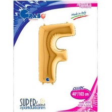 Parti Show F - Harf Folyo Balon Gold (100 Cm)