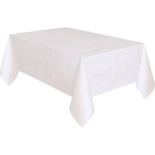 Parti Show Beyaz Masa Örtüsü Plastik 137X183 cm