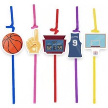 Parti Show Basketbol Artistik Pipet (10 Adet)