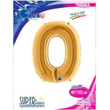 Parti Show O - Harf Folyo Balon Gold (100 Cm)