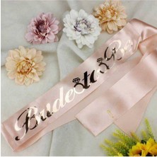 Parti Show Bride To Be Kuşak Somon Rengi Üzeri Gold