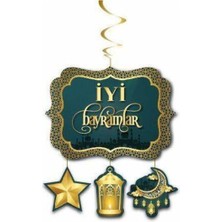 Parti Show Iyi Bayramlar Büyük Tavan Süs