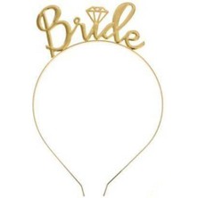 Parti Show Bride Metal Taç Gold
