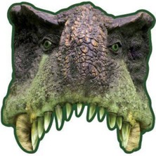 Parti Show Jurassic Dinozor Kağıt Maske 6 Adet