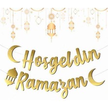 Parti Show Hoş Geldin Ramazan Kaligrafi Banner 210 cm