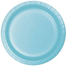 Parti Show Açık Mavi Karton Tabak (8 Adet)
