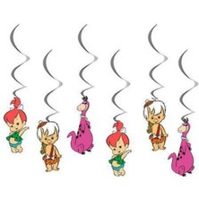 Parti Show Taş Devri Çakıltaş Bambam Asmalı Tavan Süs 6 Adet