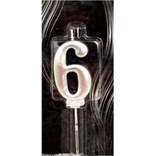 Parti Show 7 Rakam Mum Gümüş