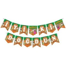 Parti Show Taş Devri Çakıltaş/bambam Iyi Ki Doğdun Yazısı (190 Cm)