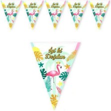 Parti Show Flamingo Flama Bayrak Set (2 Metre)
