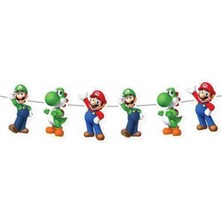 Parti Show Süper Mario Dekoratif Banner 160X17 cm