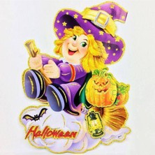 Parti Show Cadı Halloween Dekor Süs Simli 2d