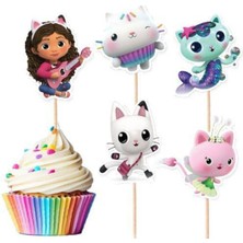 Parti Show Gabby'nin Hayal Evi Şekilli Kürdan 10 Adet