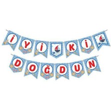 Parti Show Denizci Temalı Iyi Ki Doğdun Yazısı (190 Cm)