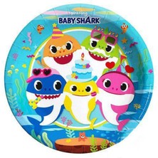Parti Show Baby Shark Tabak (8 Adet)