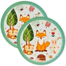 Parti Show Orman Temalı Tabak 8 Adet