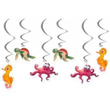 Parti Show Deniz Canlıları Tavan Süs 6 Adet