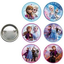 Parti Show Frozen Elsa Anna 6'lı Parti Rozeti