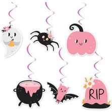 Parti Show Pembe Halloween Asma Süs 6 Adet