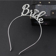 Parti Show Bride Metal Taç Gümüş