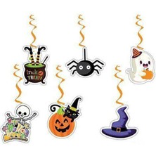 Parti Show Cadılar Bayramı Halloween Asma Tavan Süs 6 Adet